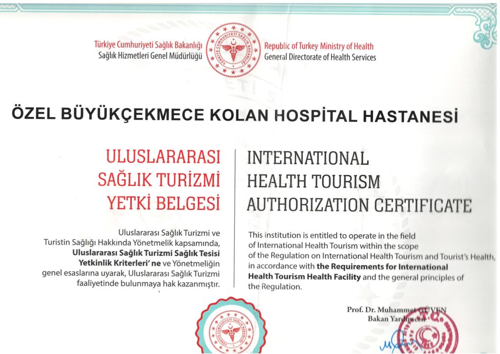 saglik turizmi yetki belgesi 1